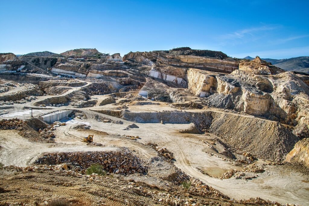 marble quarry, mining, macael, spain, nature, rubble, debris, open-pit mine, rocks, landscape, mountain-7703099.jpg